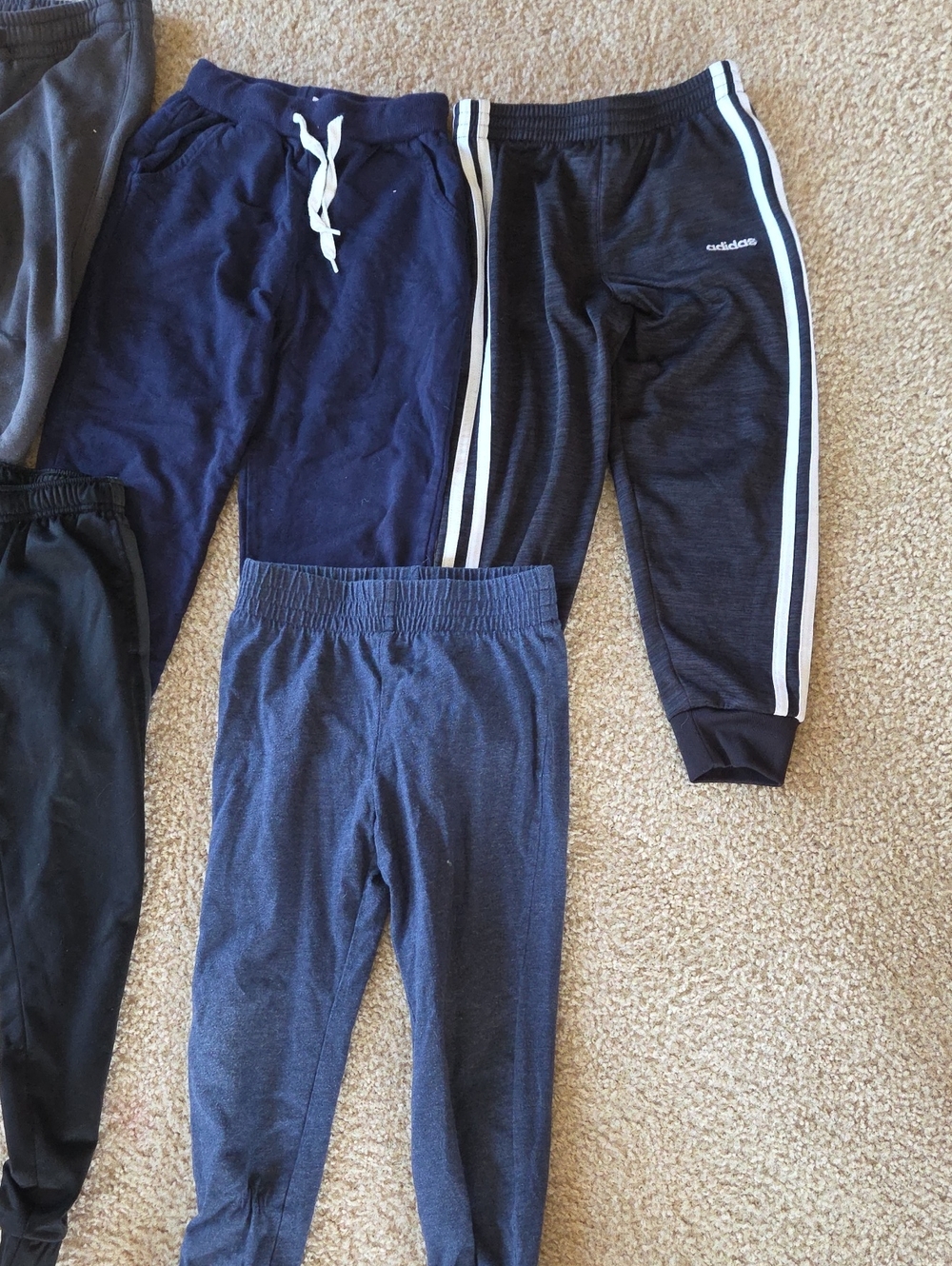 Kids Navy and Gray Jogger Pants Bundle - 5 Pack Size 6 - Picture 2 of 6